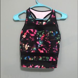 work out crop top sports bra!